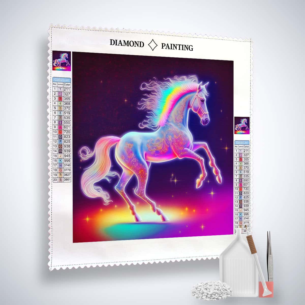 AB Diamond Painting - Einhornliebe Bunt