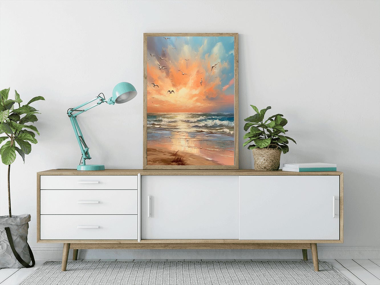Ambiance du soir en bord de mer