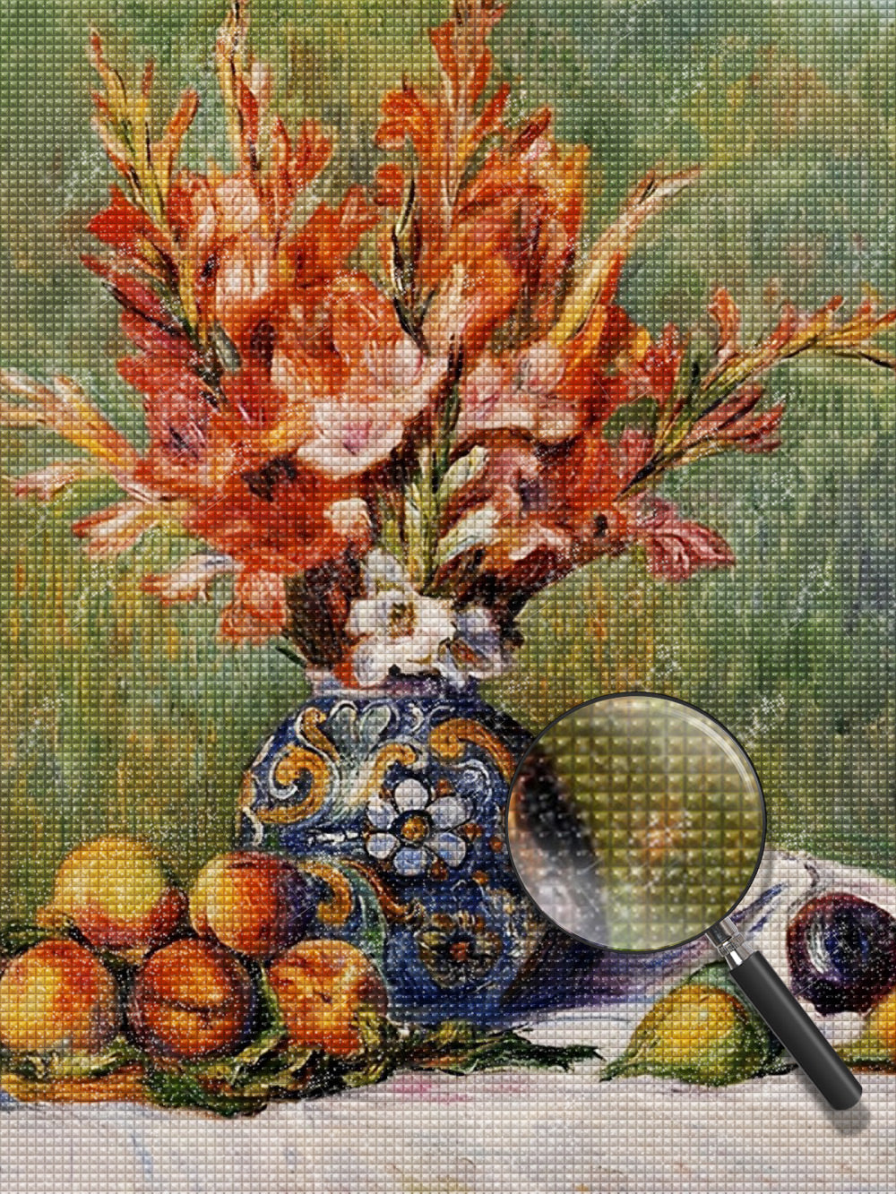 Peinture diamant fleurs et fruits
