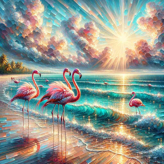 Baoea - Flamingos by the sea