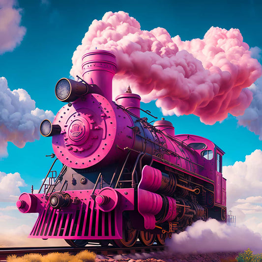 AB Diamond Painting - Pink Fantasy Train