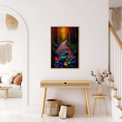 AB Diamond Painting - Path with glowing stones