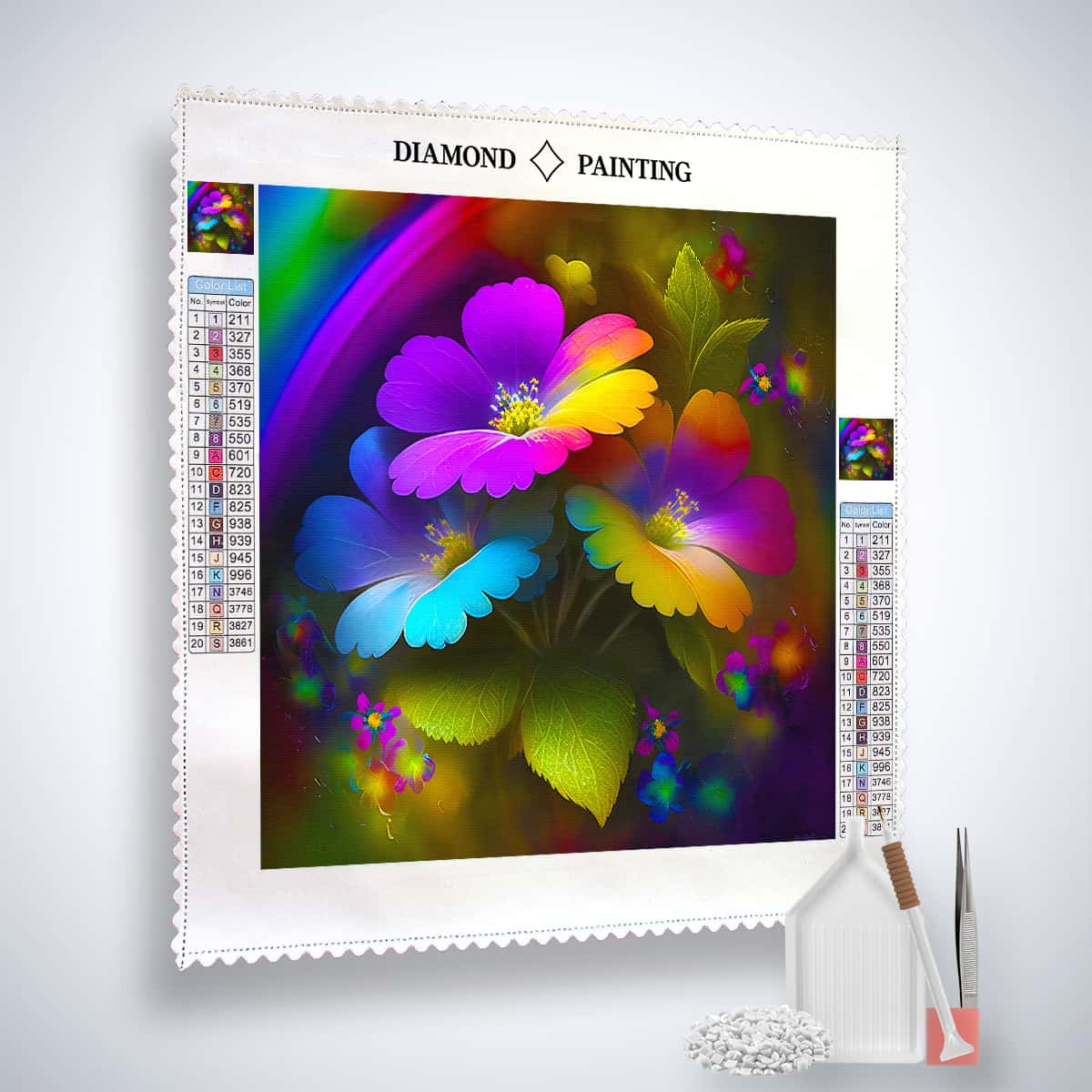 AB Diamond Painting - Magic Flowers Frontal