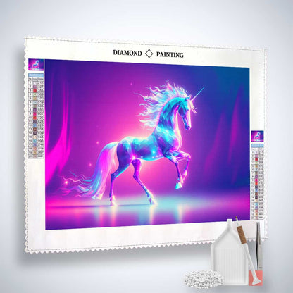 AB Diamond Painting - Diamant Einhorn