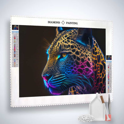 AB Diamond Painting - Leopard Color Play