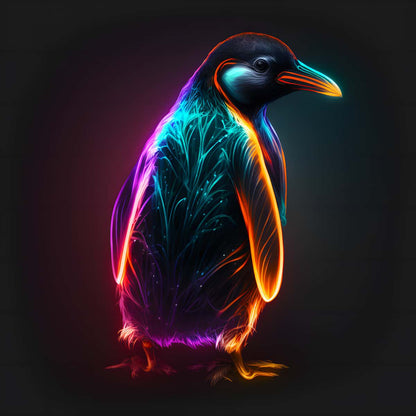 AB Diamond Painting - Neon Penguin