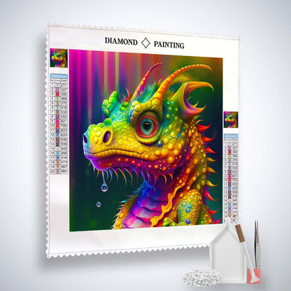 AB Diamond Painting - Colorful Dragon