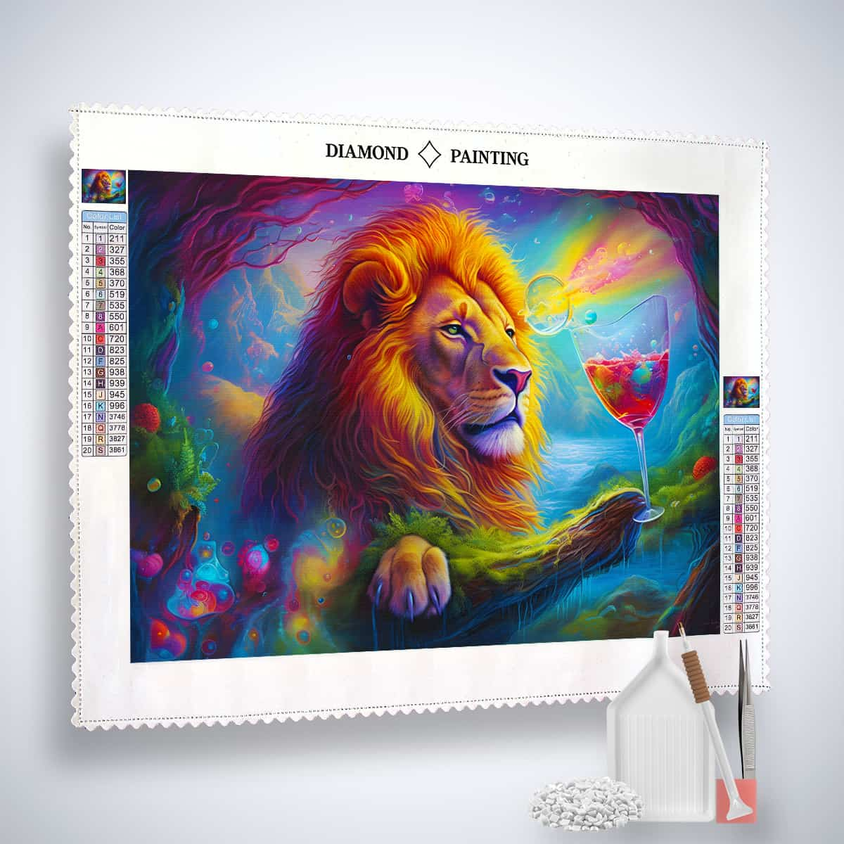 AB Diamond Painting - Lion Game