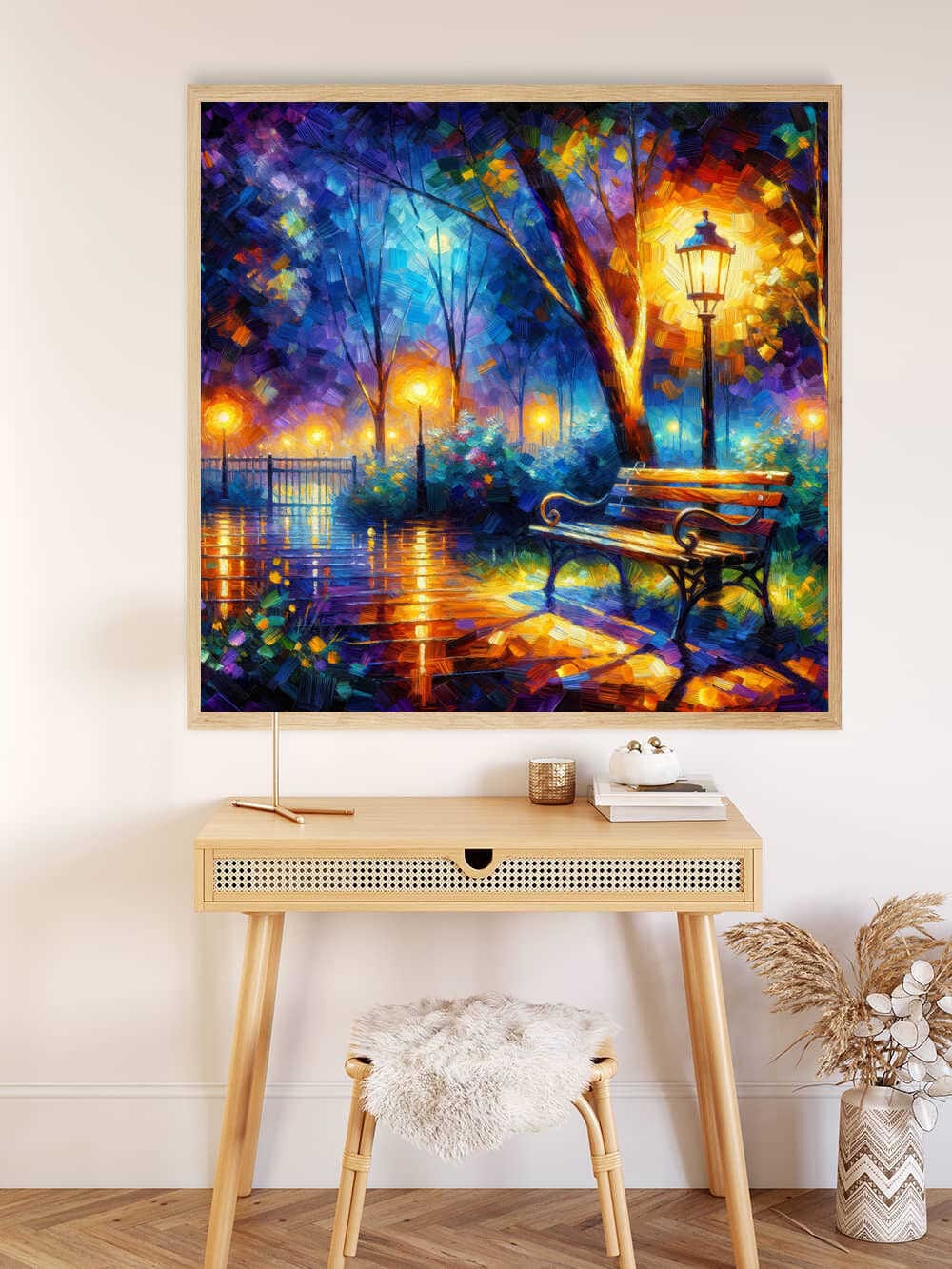 AB Diamond Painting - Jeu de lumières avec banc