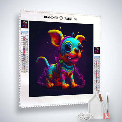 AB Diamond Painting - Neon Puppy