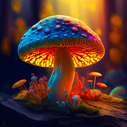 AB Diamond Painting - Luminous Mushroom