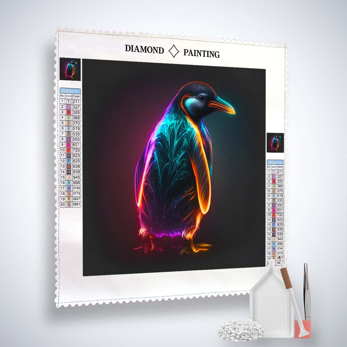 AB Diamond Painting - Neon Penguin