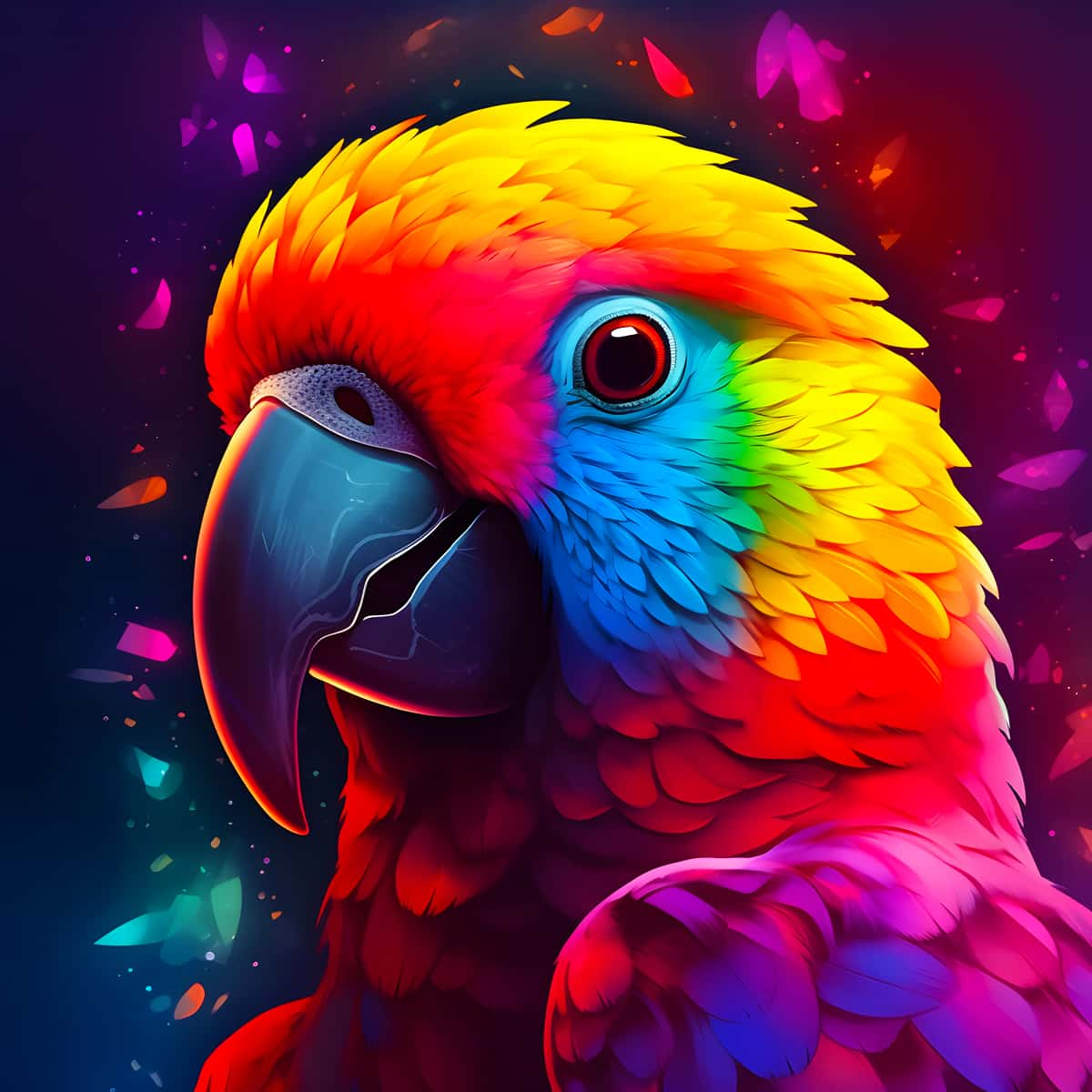 AB Diamond Painting - Parrot Frontal Colorful