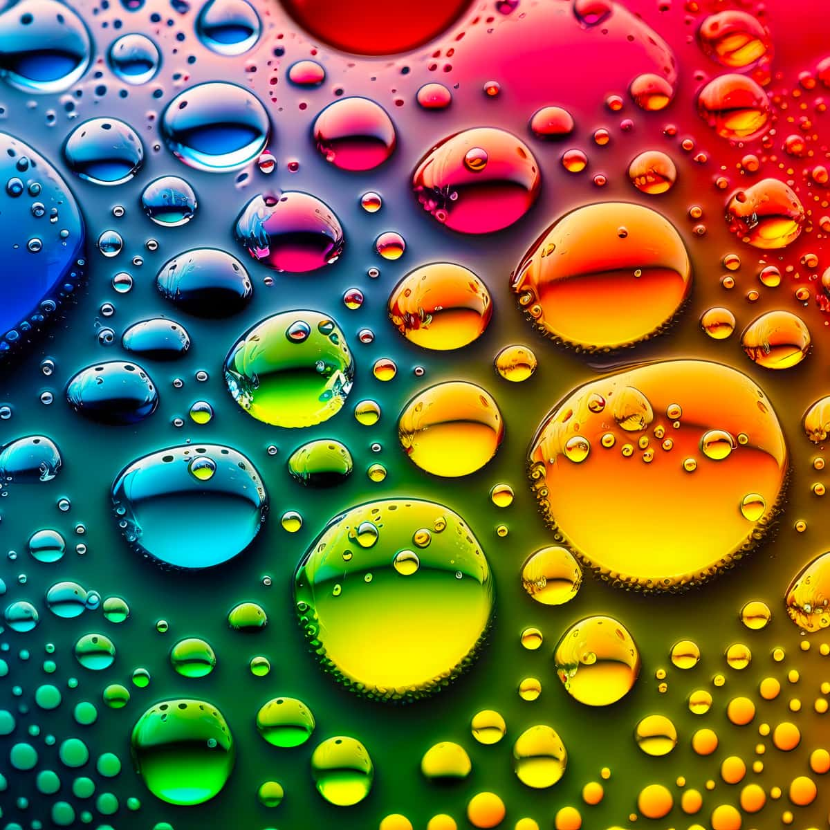 AB Diamond Painting - Colorful Raindrops