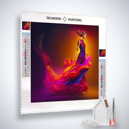 AB Diamond Painting - Schleierkleid