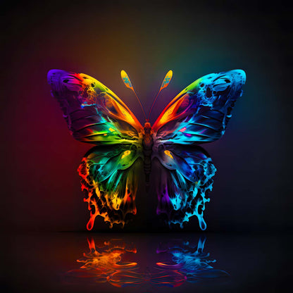 AB Diamond Painting - Butterfly reflect