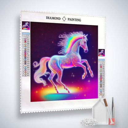 AB Diamond Painting - Unicorn Love Colorful