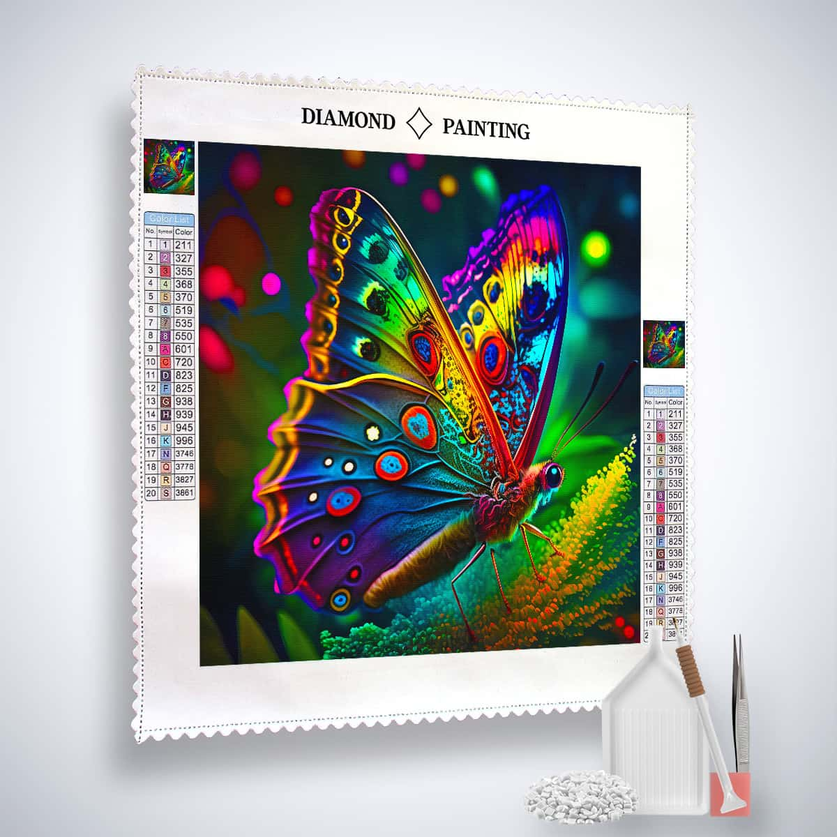 Peinture diamant AB - Papillon rayonnant