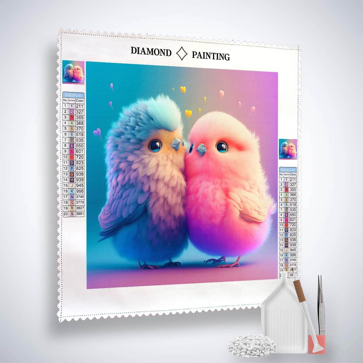 AB Diamond Painting - Bird Love for Two