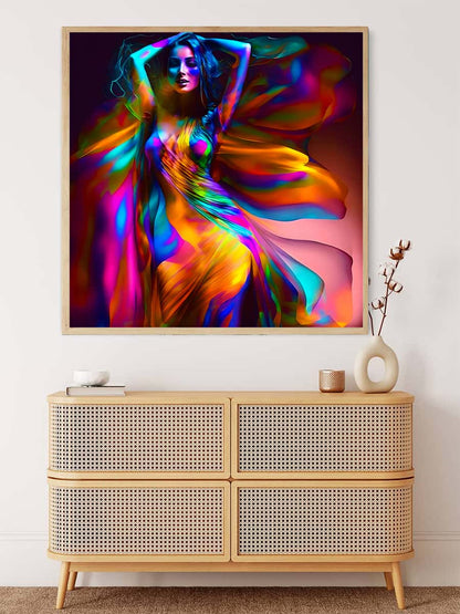 AB Diamond Painting - Femme dans une robe en soie