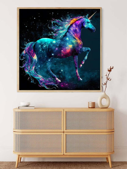 AB Diamond Painting - Proud Colorful Unicorn