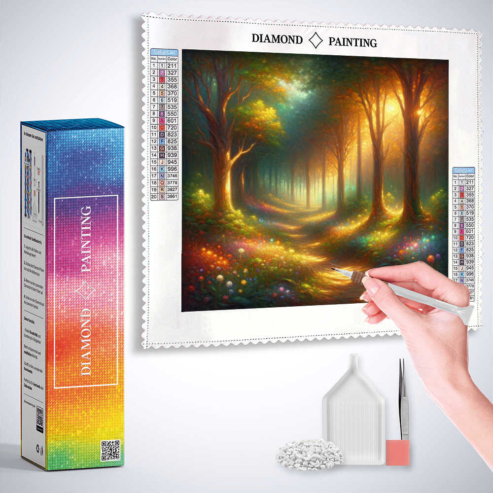 Peinture au diamant AB - Brillance de la forêt