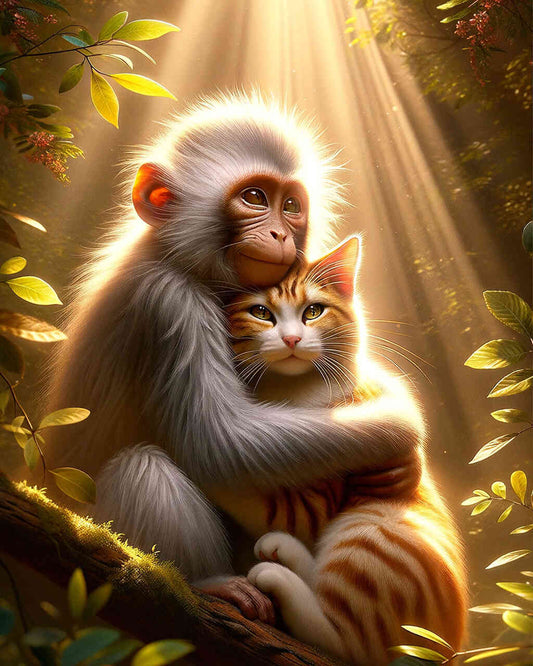 Baoea - Monkey and Kitten Friends