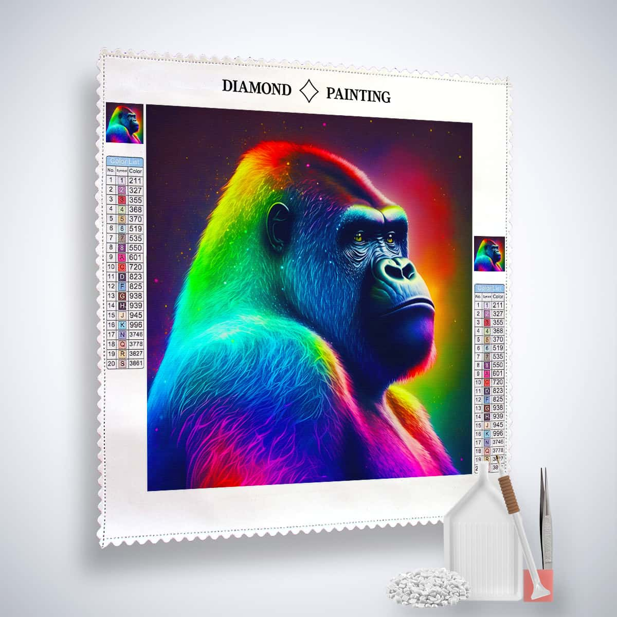 AB Diamond Painting - Neon Gorilla