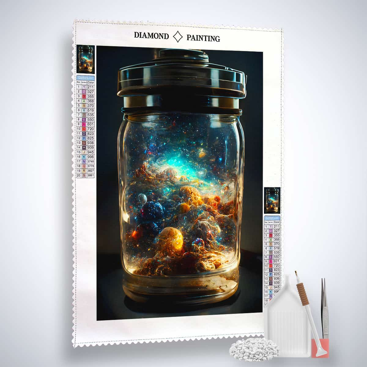 AB Diamond Painting - Space in a Glass