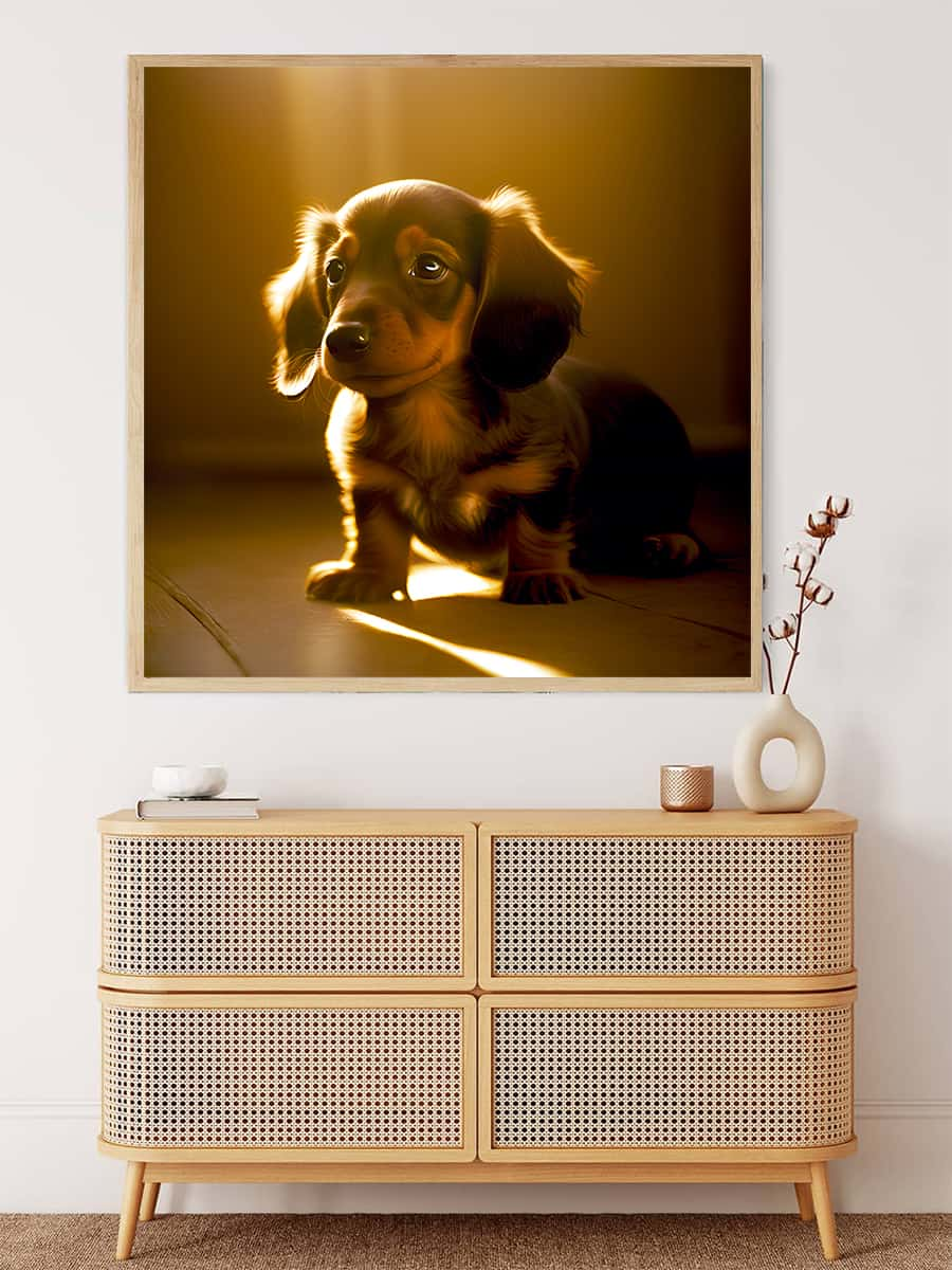 AB Diamond Painting - Dachshund in the Sunshine