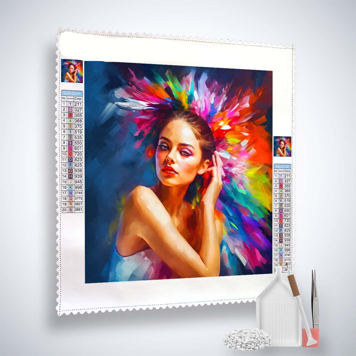 AB Diamond Painting - Abstrakte Frisur