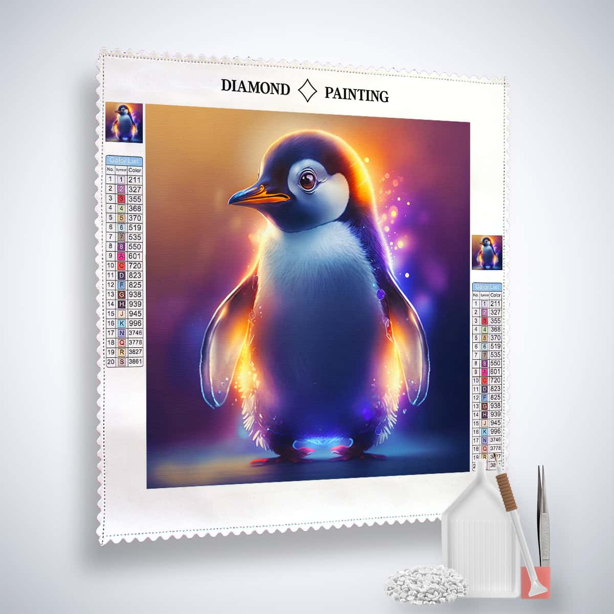 AB Diamond Painting - Glowing Penguin