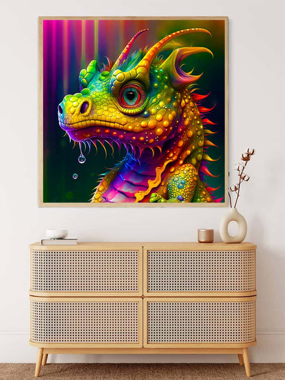 AB Diamond Painting - Colorful Dragon