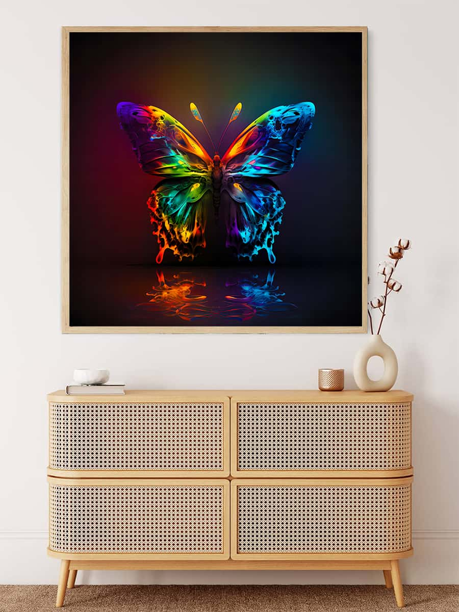 AB Diamond Painting - Butterfly reflect