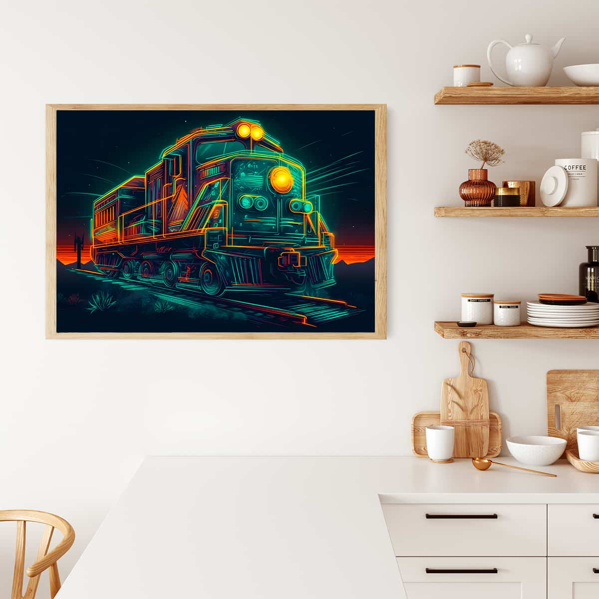 AB Diamond Painting - Train at night in the light