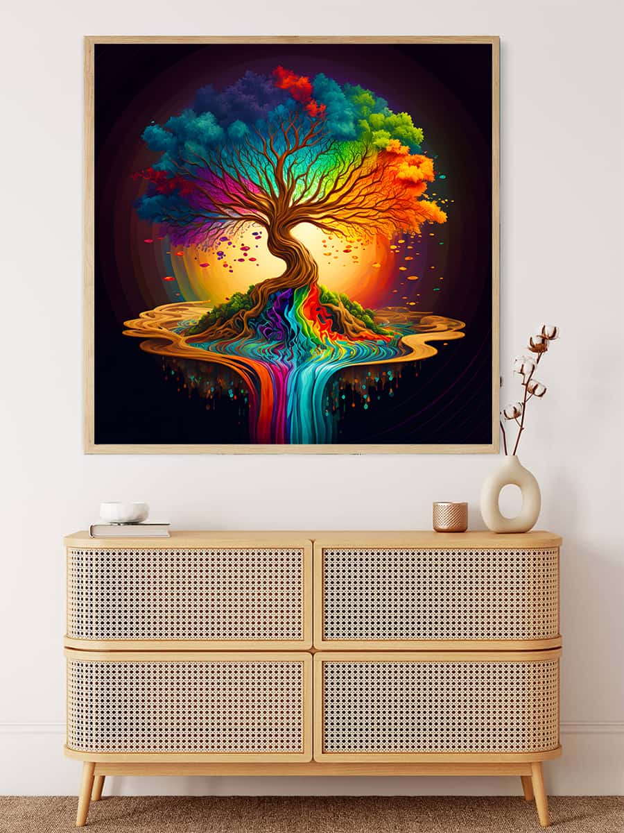 Peinture diamant AB – Arbre à flux de couleurs