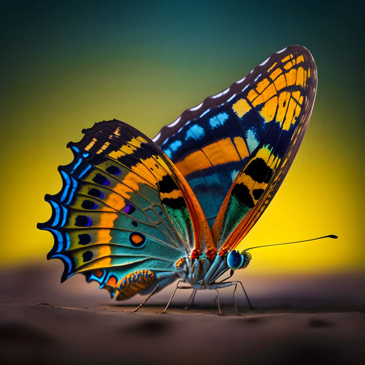 AB Diamond Painting - Schmetterling auf Ast