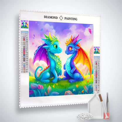 AB Diamond Painting - Dragon Friendship