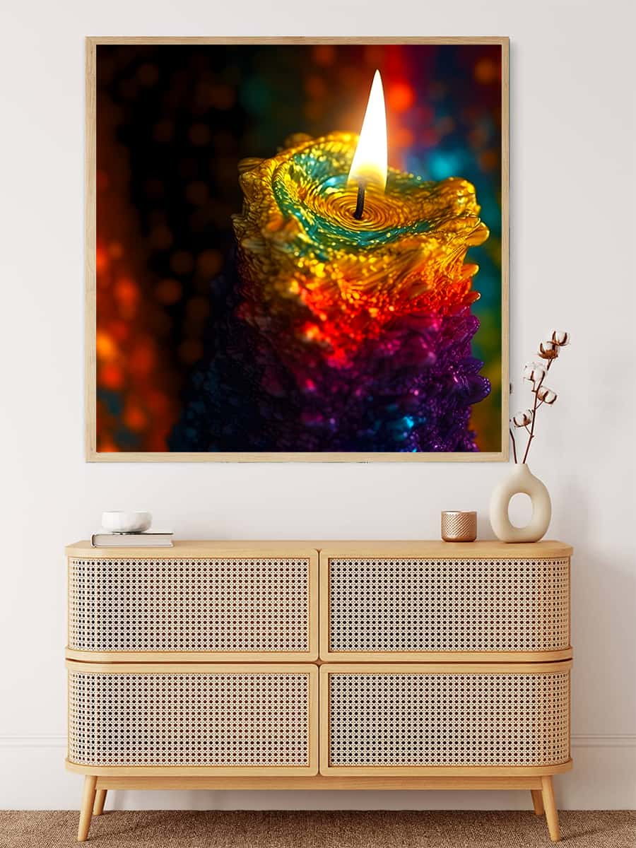 AB Diamond Painting - Burning Candle