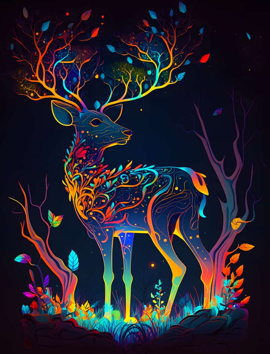 AB Diamond Painting - Glowing Deer