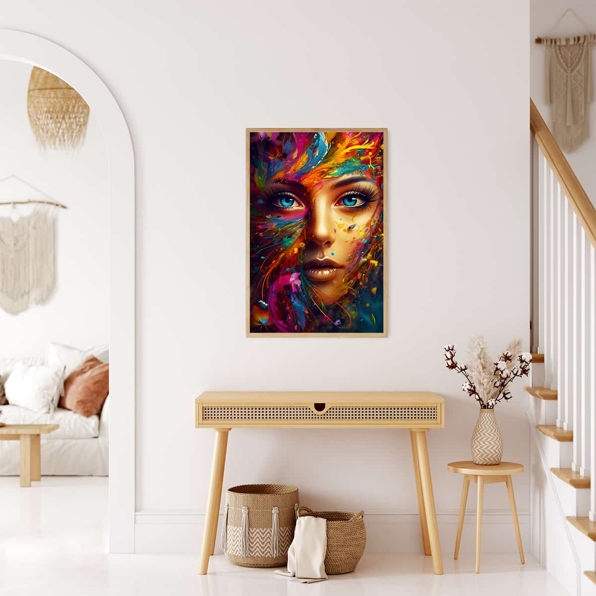 AB Diamond Painting - Colorful Woman