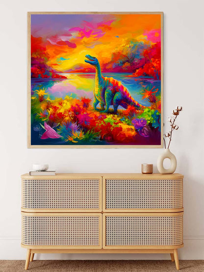 AB Diamond Painting - Dinosaur Colorful