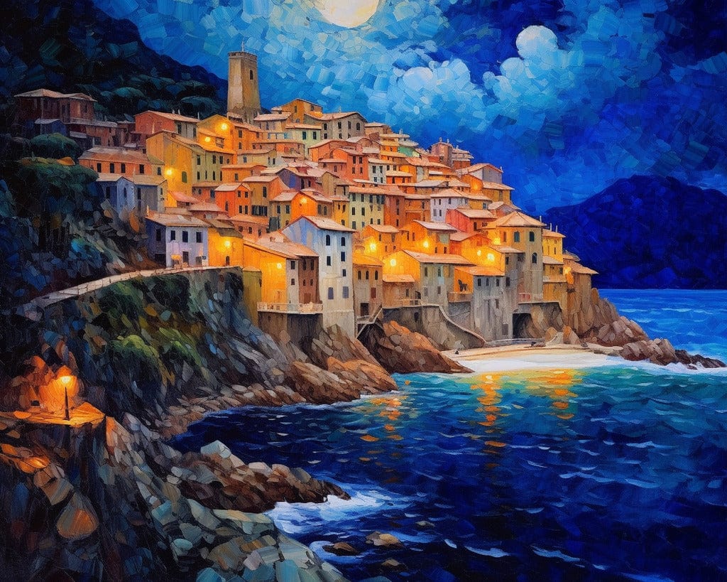 Picturesque Manarola on the Mediterranean