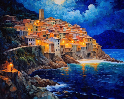 Picturesque Manarola on the Mediterranean