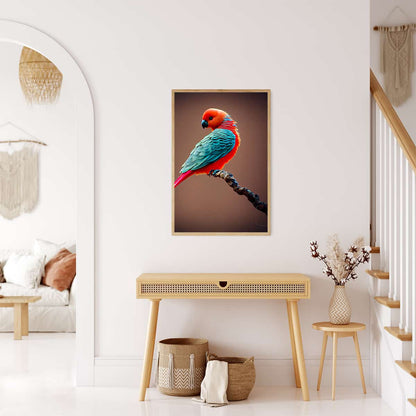 AB Diamond Painting - Bunter Vogel auf Ast 2