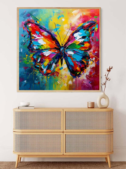 AB Diamond Painting - Butterfly Abstract Colorful