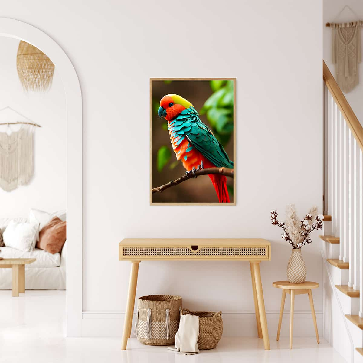 AB Diamond Painting - Bunter Vogel auf Ast