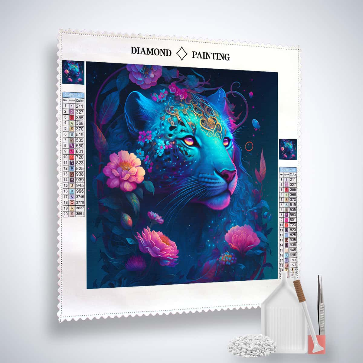 AB Diamond Painting - Mystische Raubkatze