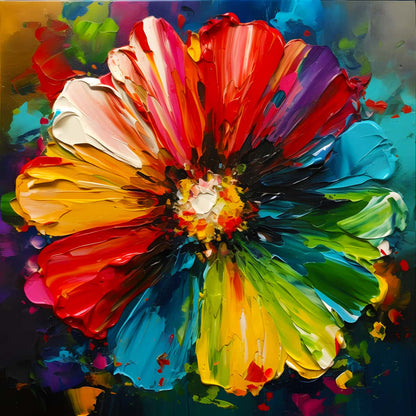 AB Diamond Painting - Bunte Blüte