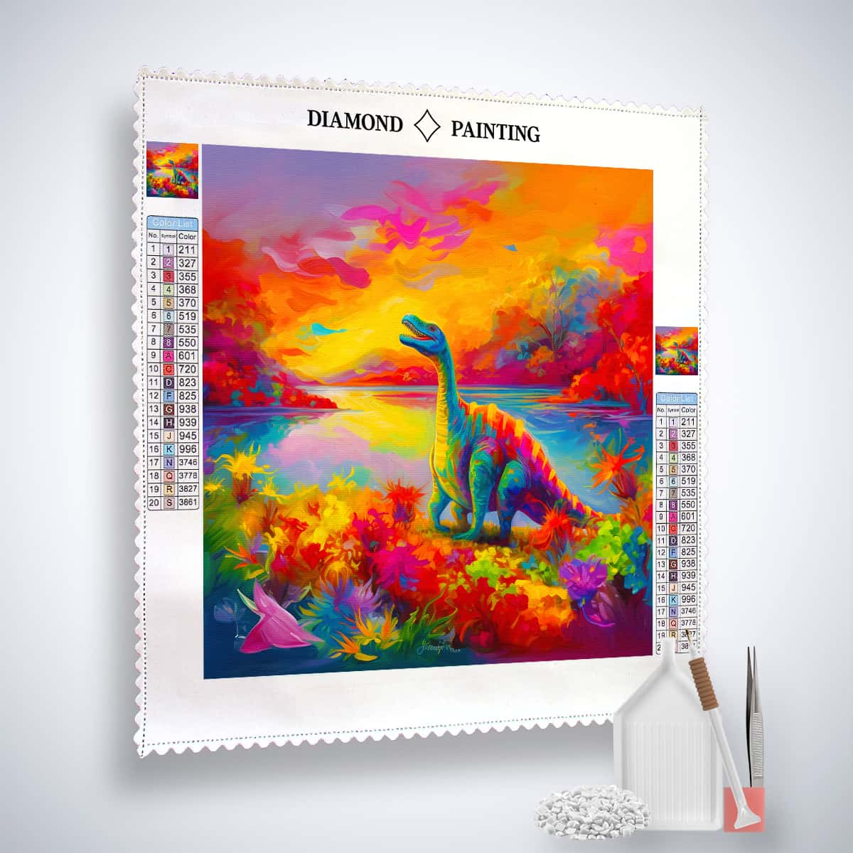 AB Diamond Painting - Dinosaur Colorful